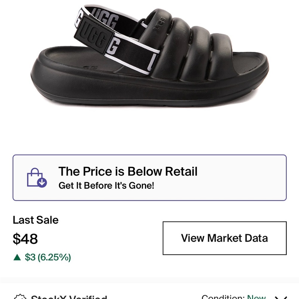 UGG® Sport Yeah Slide
Sandal - Black
Women's 8